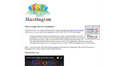 Desktop Screenshot of googlefiberhuntington.com